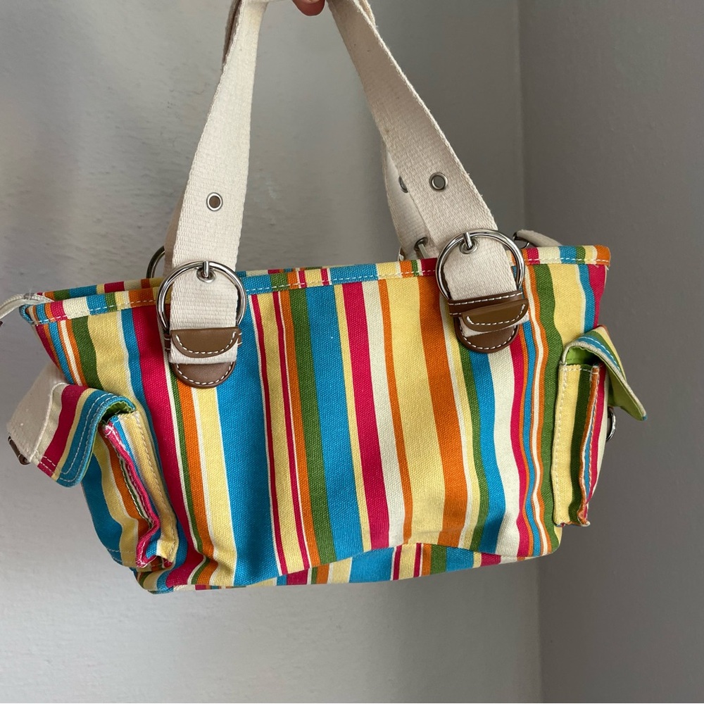 Colorful Striped Women's Bag